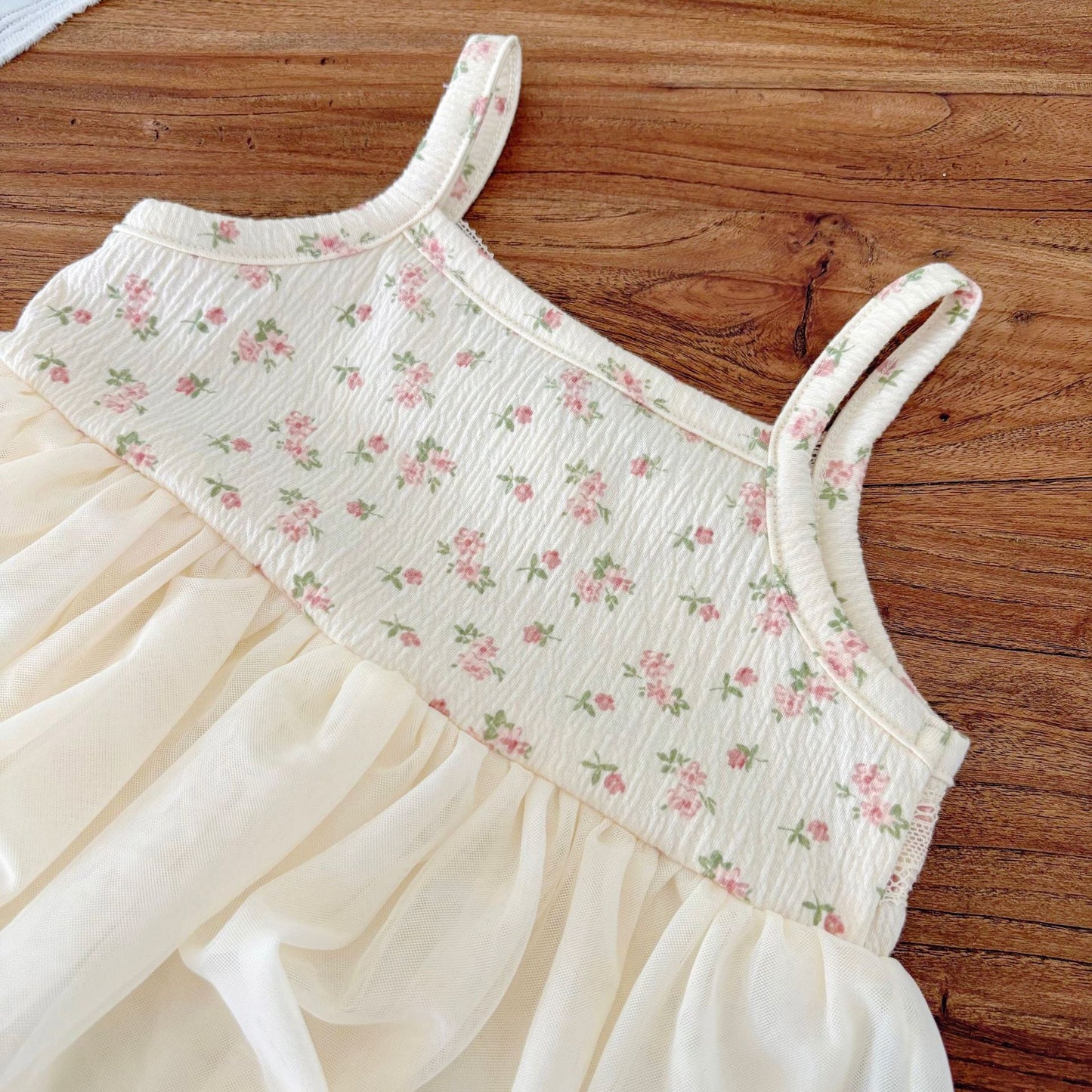 Summer Arrival Baby Girls Cute Sleeveless Floral Pattern Dress Design Strap Onesies-4